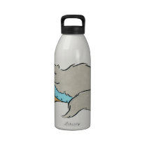 Gray Persian Kitty Cat Relaxing on Chaise Lounge water bottles