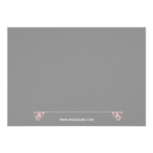 gray pink Couple's Baby shower Invitation