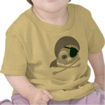 Gray Pirate Skull Infant Creeper