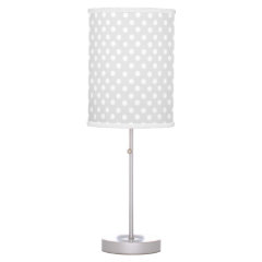 Gray polka dot pattern desk lamps