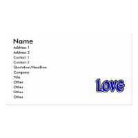 Gray Polkadot Love Business Card Templates
