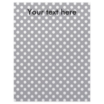 Gray polkadots custom letterhead