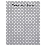 Gray polkadots custom letterhead
