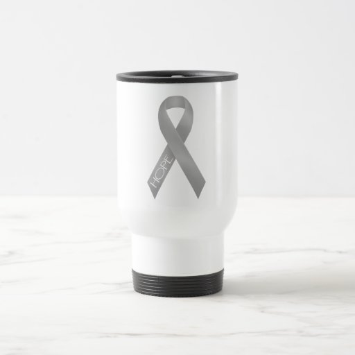 Gray Ribbon Coffee Mugs