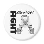 Gray Ribbon Fight Like A Girl magnets