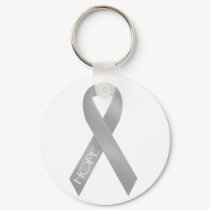 Gray Ribbon keychains