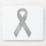 Gray Ribbon Mouse Pad