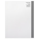 Gray Right Sidebar Letterhead