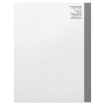 Gray Right Sidebar Letterhead