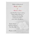 Gray Rose Invitation