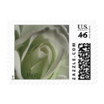 Gray Rose Wedding Postage Stamps