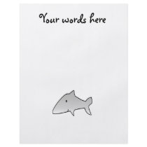 Gray shark personalized flyer