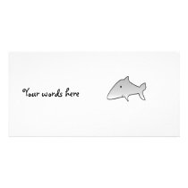 Gray shark picture card