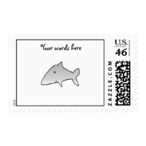 Gray shark postage