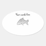 Gray shark sticker