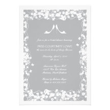 Gray Shoes Bridal Shower Invitation