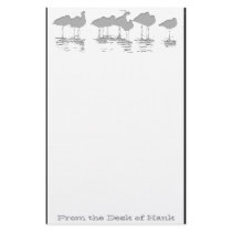 Gray Shorebirds Stationery by farmer77 Gray Shorebirds Stationery