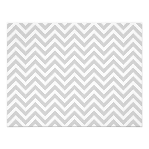 Gray Simple Chevron Thank You Note Cards