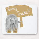 Gray smog sucks mousepads