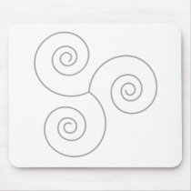 Gray Spiral of Life mousepads