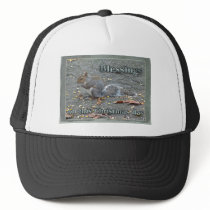 Gray Squirrel Christmas Blessings Series Mesh Hats