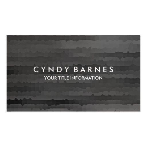 Gray Stripes Business Card (front side)