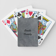 Gray Suede Bicycle Playing Cards