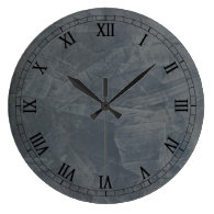 Gray Suede Clocks