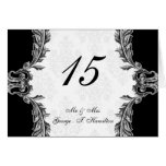 gray table seating card