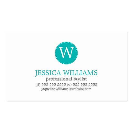 Gray Teal Green Zigzag Ikat Pattern Business Card Template