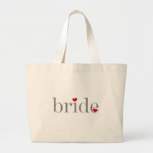 Gray Text Bride Canvas Bags