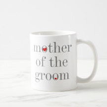 Gray Text  Mother of Groom Coffee Mugs