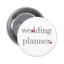 Gray Text Wedding Planner Pin