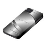 Gray Tones Stainless Steel Metalli Look- Monogram casemate cases