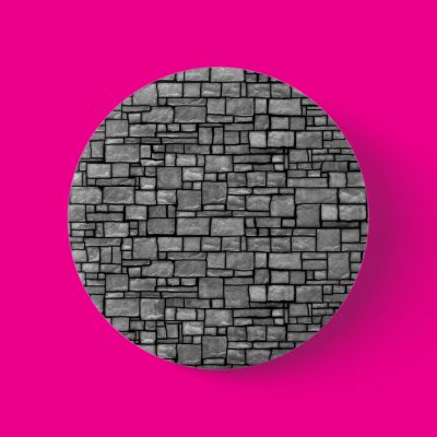 Gray Uneven Stone Wall Buttons Zazzle_button Gray Uneven Stone Wall Buttons Zazzle_button