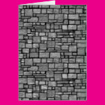 Gray Uneven Stone Wall Card