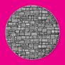 Gray Uneven Stone Wall Fridge Magnet