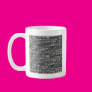 Gray Uneven Stone Wall Coffee Mugs