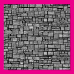 Gray Uneven Stone Wall Poster