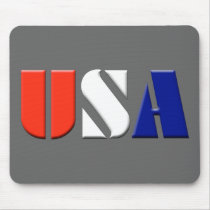 Gray USA Mousepad