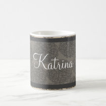 Gray Vintage Zinnia Mug
