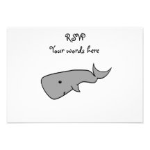 Gray whale custom invites