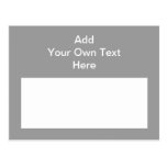 Gray with white area and text. post cards