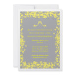 Gray with Yellow Heels Bridal Shower Invitation