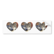 Gray Wolf Bumper Stickers