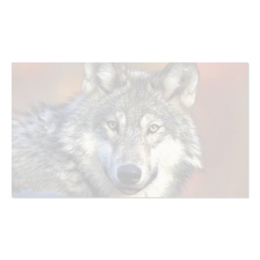 Gray wolf business cards (back side)