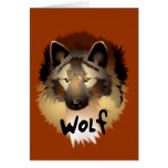 Gray Wolf Card