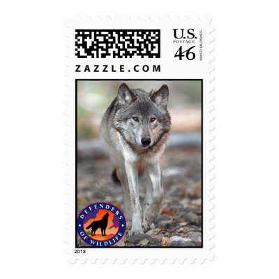 Gray Wolf Postage by Defenders1947