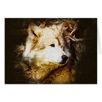 Gray Wolf Watching cards