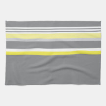 Gray (Yellow stripe) Kitchen Towels
